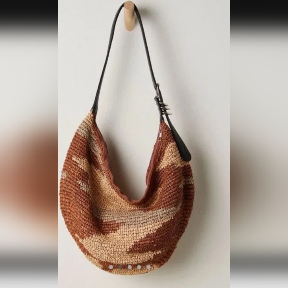 Free People Santorini Woven Hobo Bag